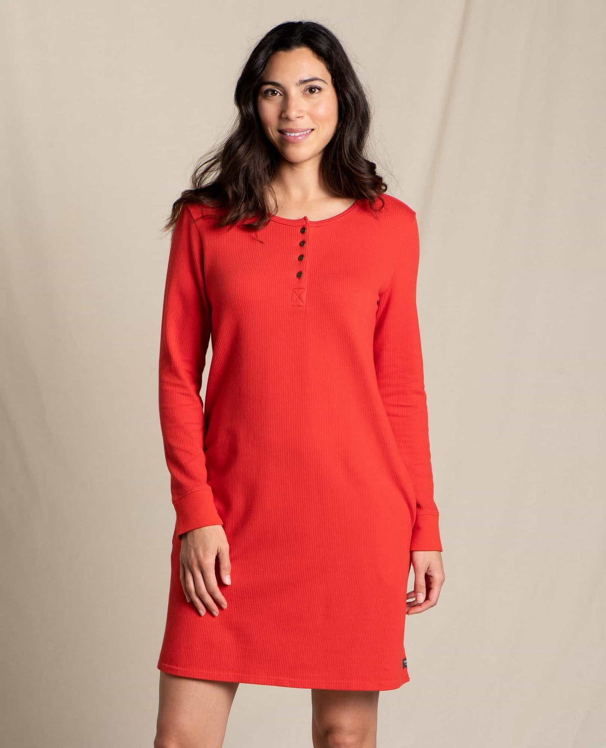 Toad & Co Ponderosa Organic Cotton Long Sleeve Dress | Winterberry