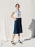 Indi & Cold Midi Denim Button Skirt