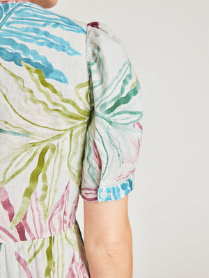 Thought Laurel Hemp Watercolour Wrap Dress | Multi