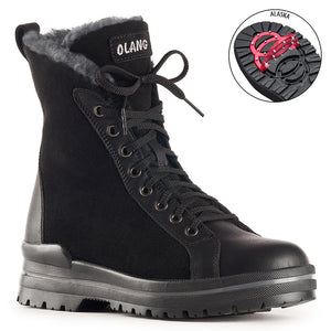 Olang Zaide Boots With Grips | Black + Natural