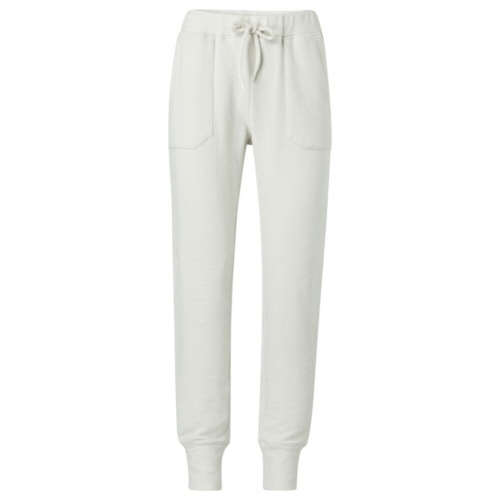 YAYA Jogger Pants in White Sand