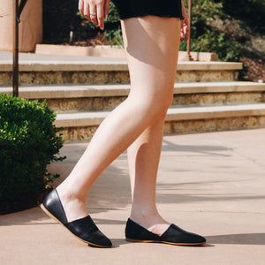 Miz Mooz Kimmy Flat | Black & Brandy