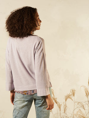 Nile Short Pullover Sweater | Mauve