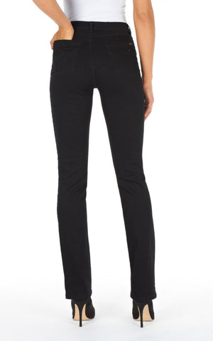 French Dressing Jeans Petite Olivia Straight Leg in Black
