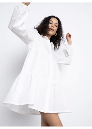 Sanctuary Picnic Shirt Dress | White