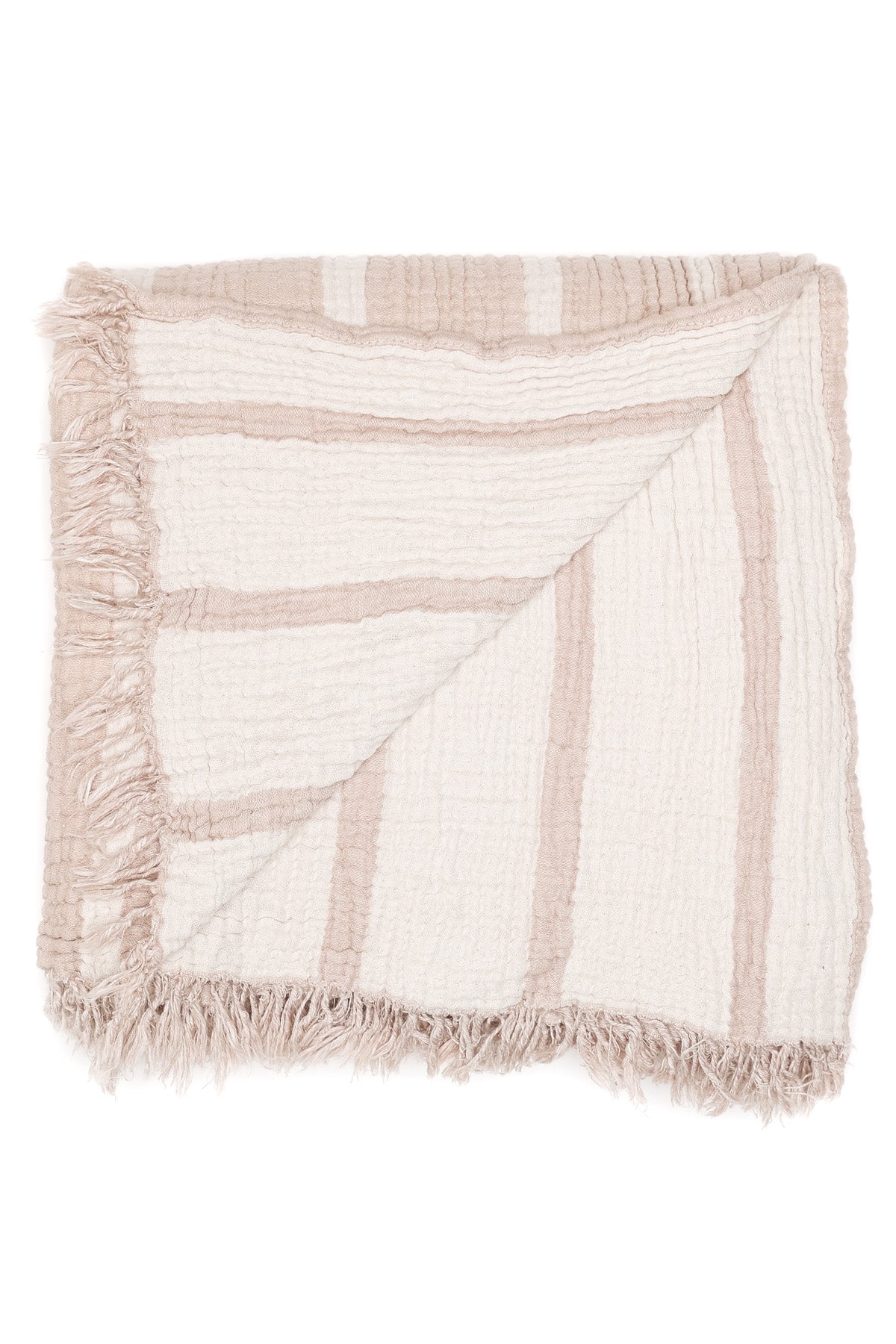 Tofino Towel Ahoy Throw Blanket | Beige & Stone