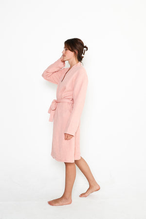 Tofino Towel The Quest Robe | Beige, Clay & Coral