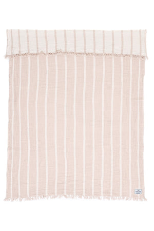 Tofino Towel Ahoy Throw Blanket | Beige & Stone