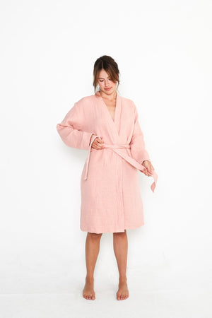 Tofino Towel The Quest Robe | Beige, Clay & Coral