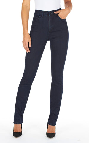 French Dressing Jeans Petite Suzanne Slim Leg (Pleasant, Black)