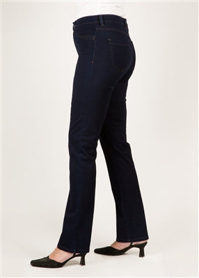 French Dressing Jeans Love Denim Petite Suzanne Straight Leg (Black, Indigo)